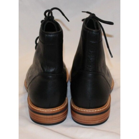 Nisolo All Weather Amalia Boots Womens SZ 7‎ Leather Lace Up Black - Picture 8 of 8